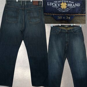 Vintage Lucky Brand 181 Relaxed Straight Men’s Size 38x34 Denim Jeans